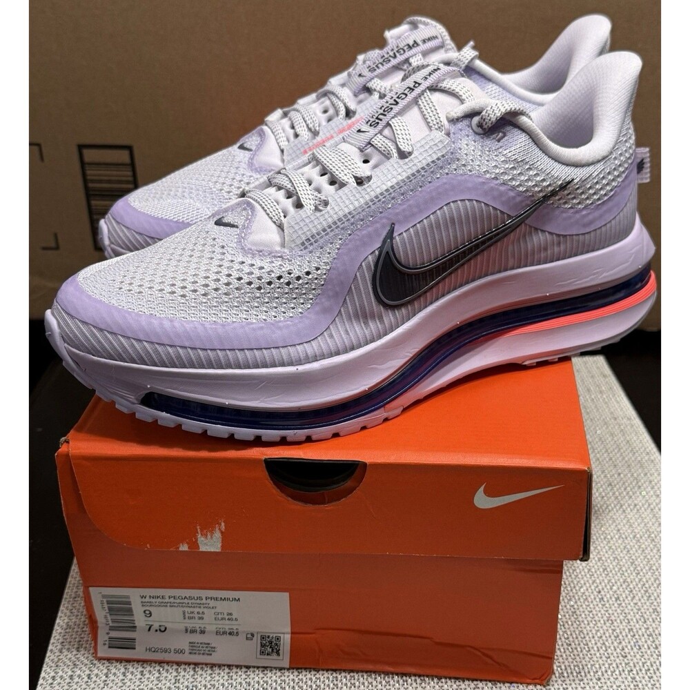 NIB Nike Pegasus Premium Women's Size 9 Barely Grape Purple Dynasty HQ2593-500